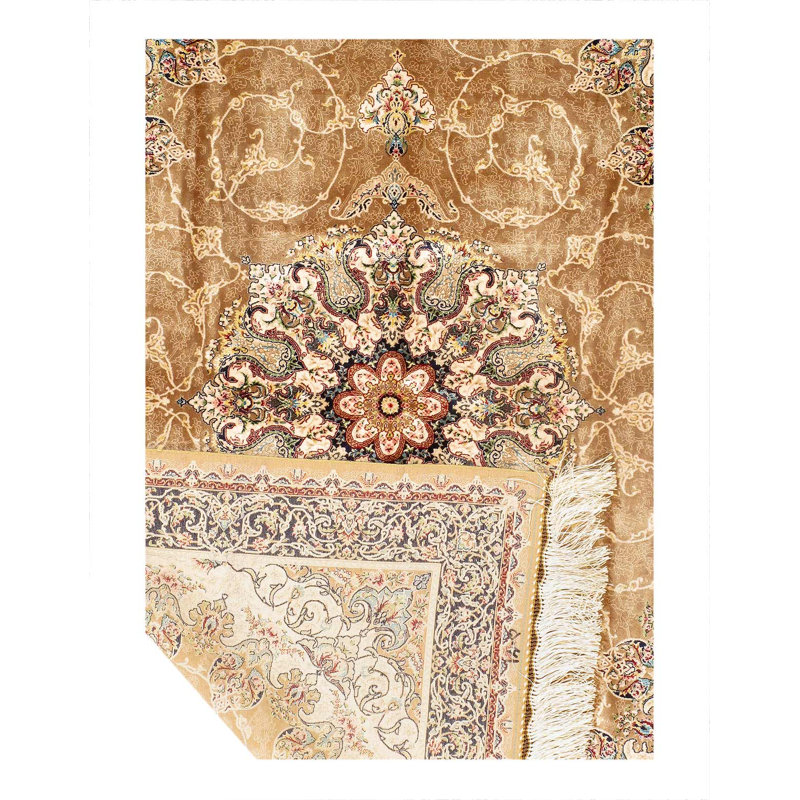 Tapis persan Qum Design 3'3"X 5'