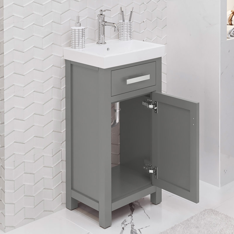 Ensemble de meuble-lavabo simple 18 po Caitlyn, Gris