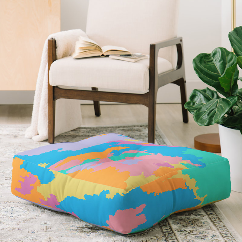 Rosie Art Map Floor Pillow