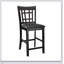 Ensemble de salle à manger à hauteur de comptoir (5 pièces) avec rallonge et rangement - Table et 4 chaises, style traditionnel, revêtement en similicuir-1912862439-1912862438-1912862458