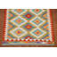 Tapis géométrique en laine à motif oriental kilim 3 x 4