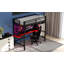 Base de lit mezzanine en métal avec lumière DEL, station de charge USB et bureau Gaming-331137954-331137955