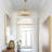  Glam 27" 8-Light Large Modern Geometric Chandelier, Cool Brass Finish