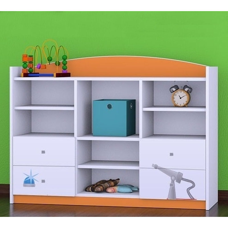 Irene 92cm H X 129cm W Kids Cube, Orange
