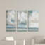 Cloudscape Vista I - Ensemble de 3 reproductions d'images sur toiles-2021996634