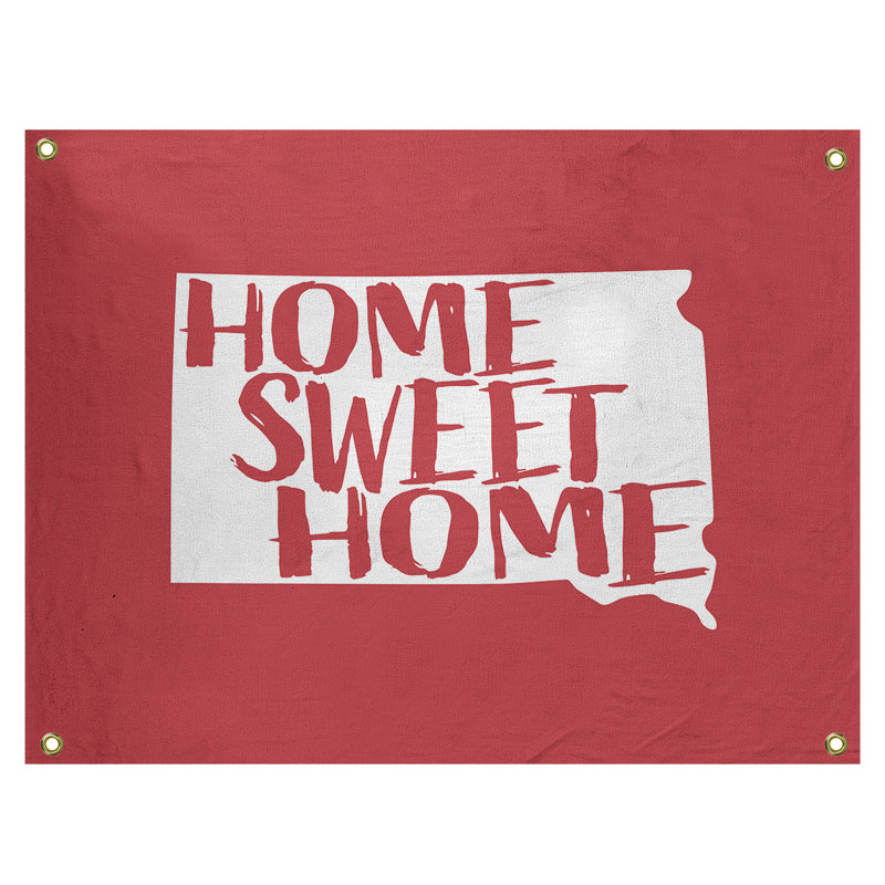 Tapisserie murale south dakota south the home, H 50 po x l 59 po, Rouge