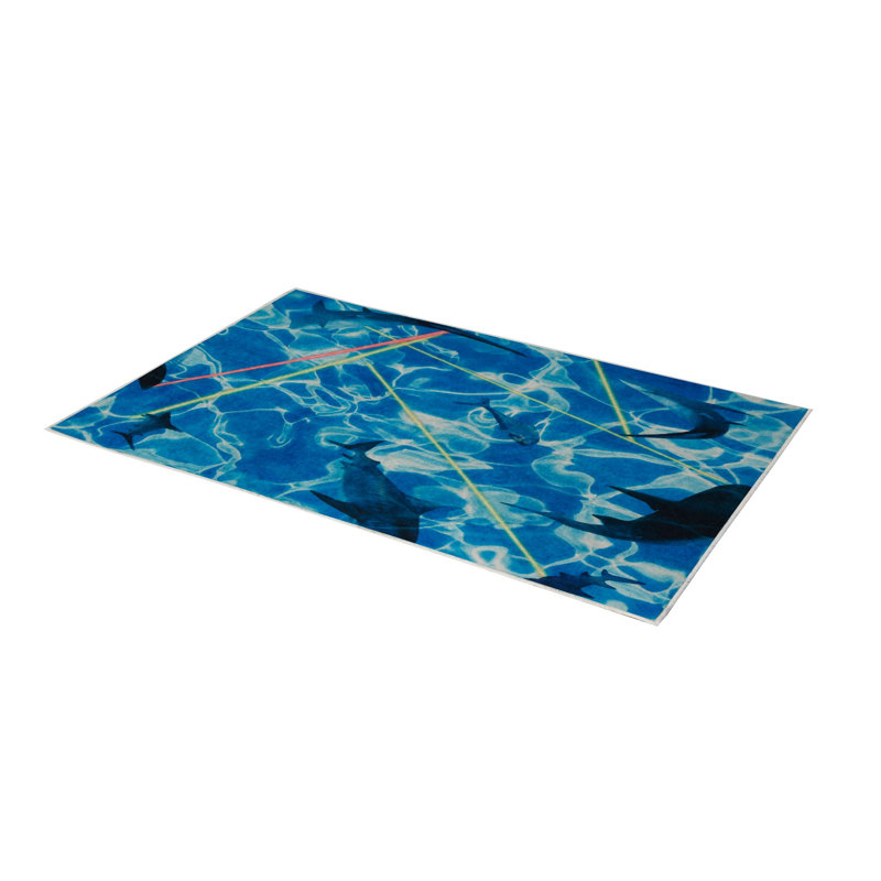 Stylish Woven Carpet (4 x 6 ft), 100% Polyester, 0.4 in Pile Height | Antibacterial, Non-Slip Underside | Machine Washable, 3D Digital Printing | Perfect for Living Room, Bedroom, and Home Decor