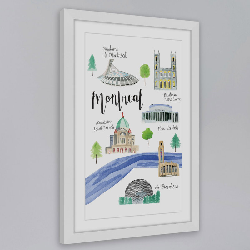 " Montreal Sights " by Molly Rosner, 36” H x 24” W x 1.5” D