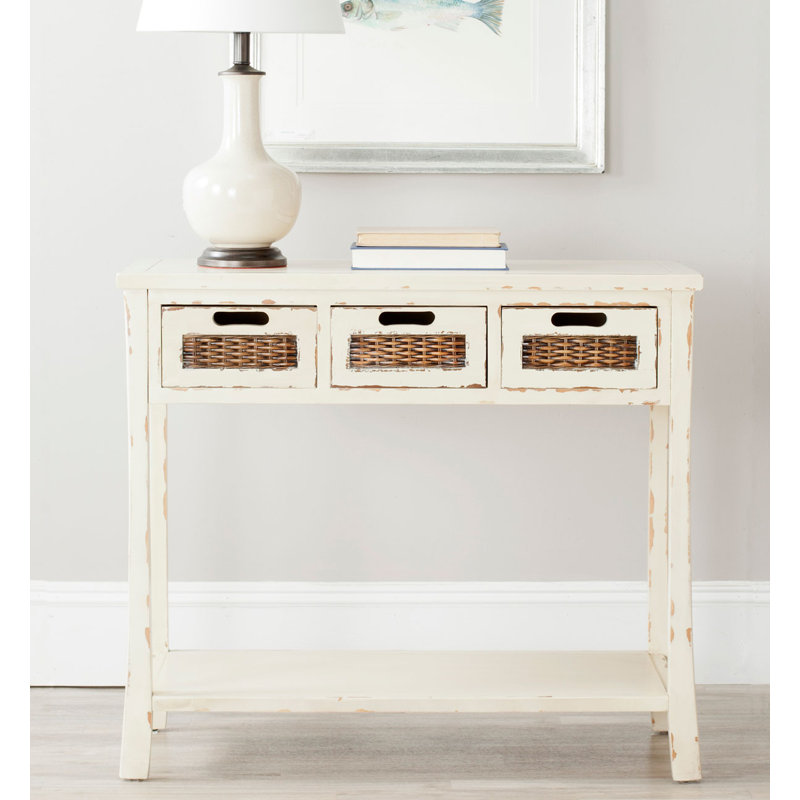 34'' Console Table, Vintage Cream