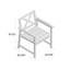 Chaise de patio avec coussin Arlen