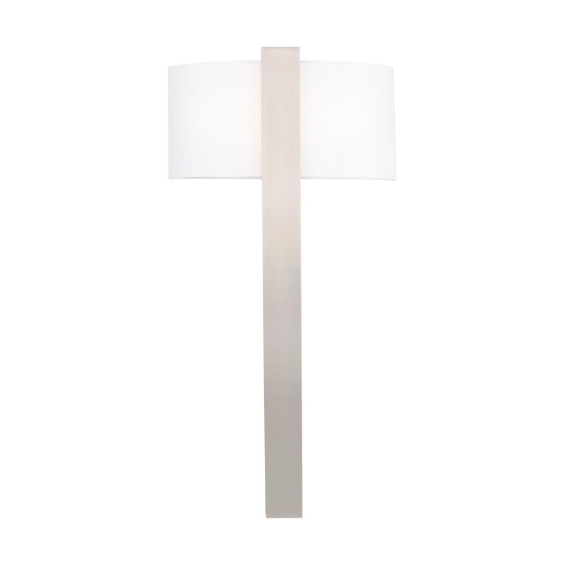 Curvana Aluminum LED Flush Mounted Sconce, Brushed Nickel