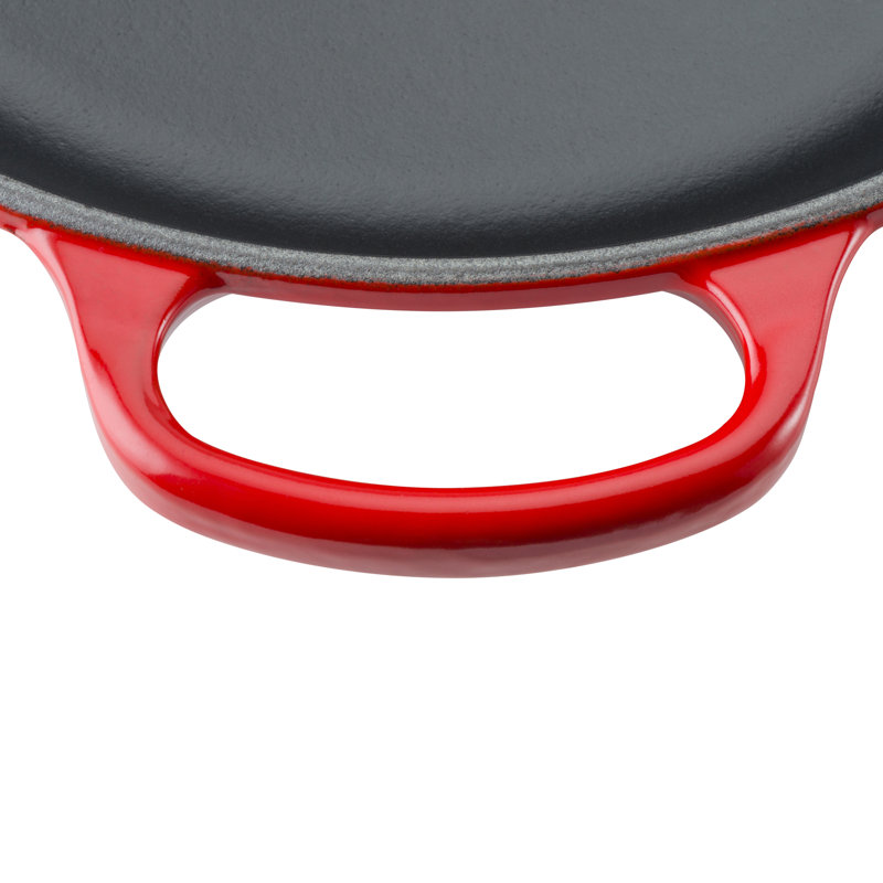 Le Creuset Cast Iron Frying Pan with Metal Handle, 26cm, Cerise