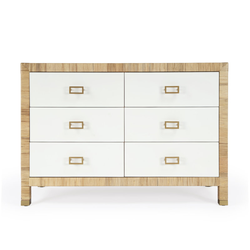 Janell 6 Drawer 44" W Double Dresser