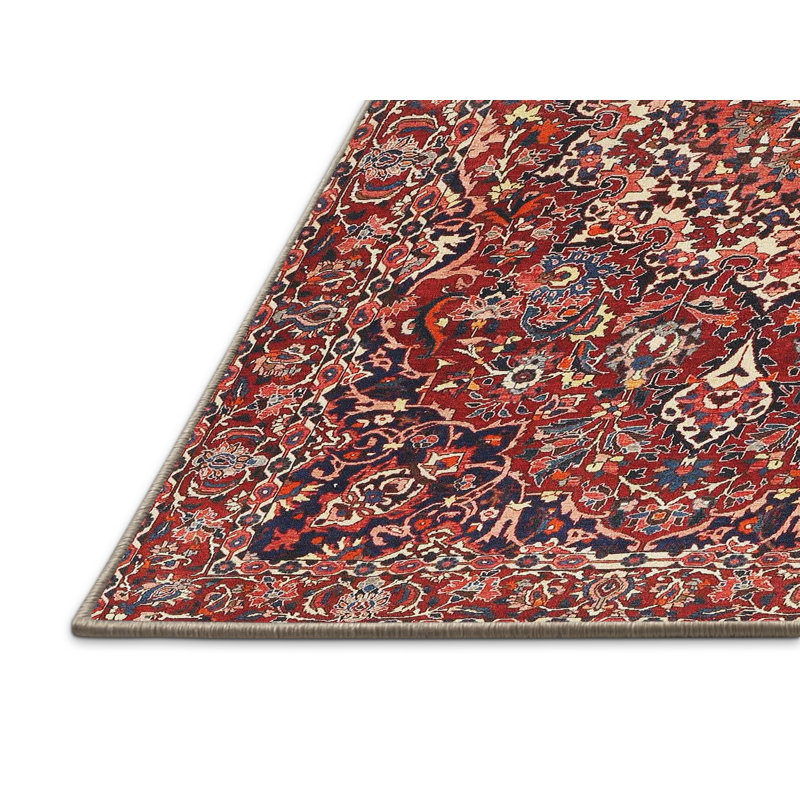 Tapis traditionnel mehroon/noir/crème Urbain, Rectangle 2 pi x 3 pi