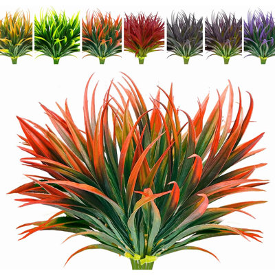 8 pièces de plantes artificielles d'extérieur résistantes aux rayons UV