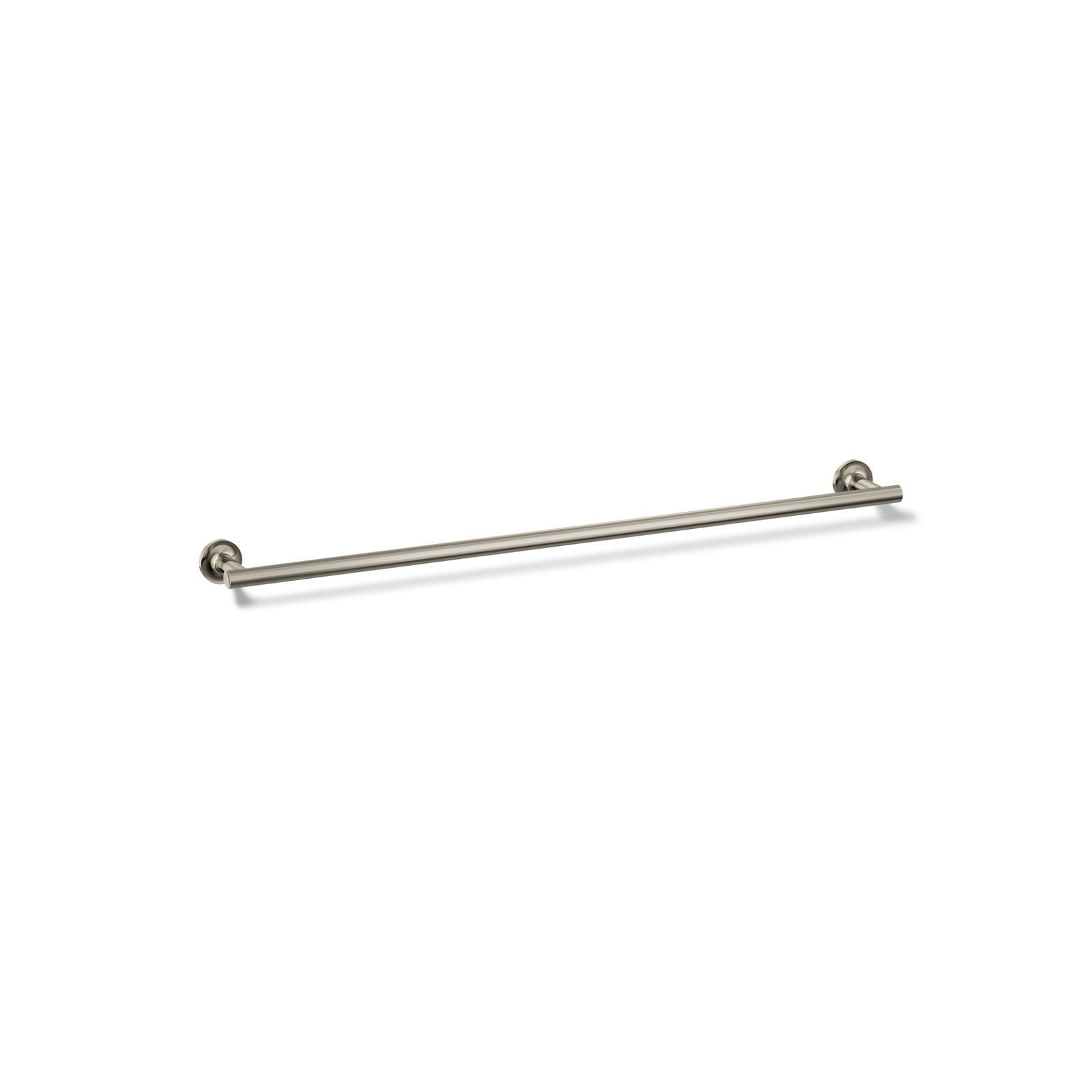 Purist 30" Wall Mounted Towel Bar, Vibrant Polished Nickel, 1.88" H x 30" L x 3.25" D