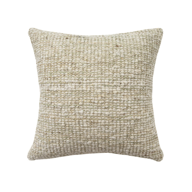 Housse de coussin Savanna Farmhouse, Vert/Ivoire, Housse de coussin seulement - sans coussin