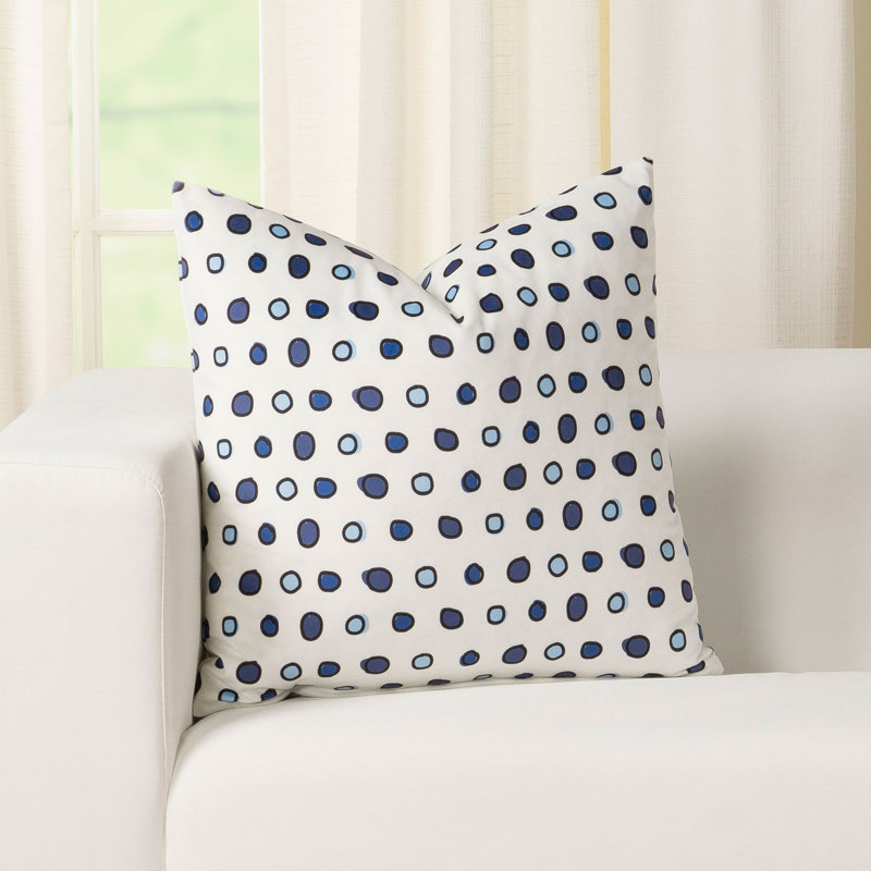 Polka Dots Throw Pillow, 22" x 22"