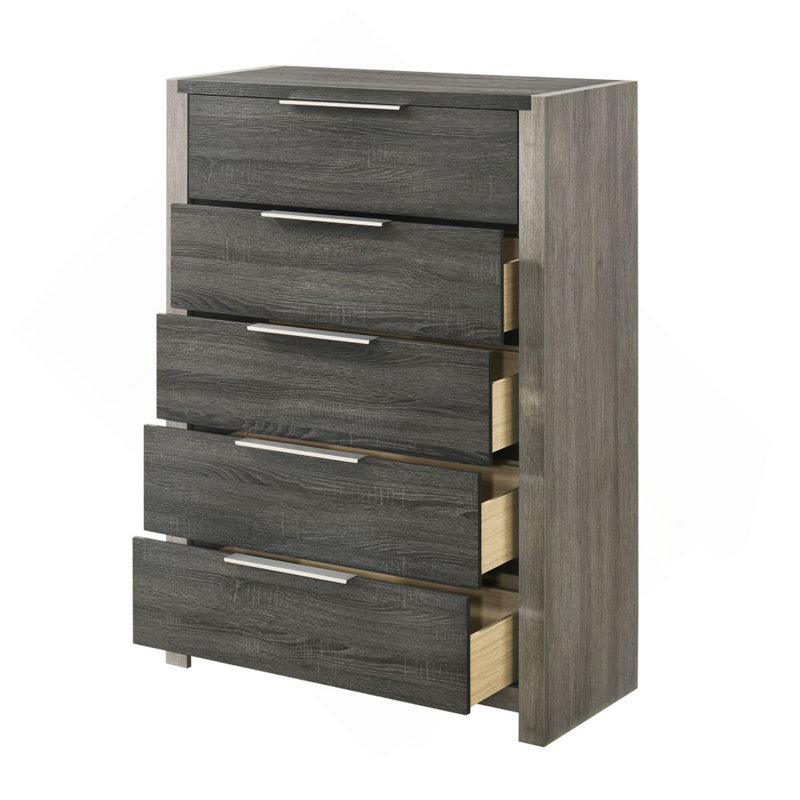 Commode de rangement moderne moderne 1 pièce, Gris