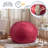 Extra Large Bean Bag Chair for Adults - 5 ft Giant Lounger, Removable Youth-Protected Cover & Locking Zipper, Round Faux Suede Sofa for Living Room, Bedroom & Gaming,WineRed