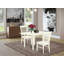 L'ensemble de 3 tables de salle à manger modernes comprend une table rectangulaire en bois avec Dropleaf et 2 chaises de cuisine, noir et cerise-109975372-106903785-106903783