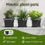  Square Flower Pot 6 Pcs Plastic-354333273-354333277