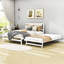Lit plateforme en bois avec lit gigogne réglable Alvilda-87055826