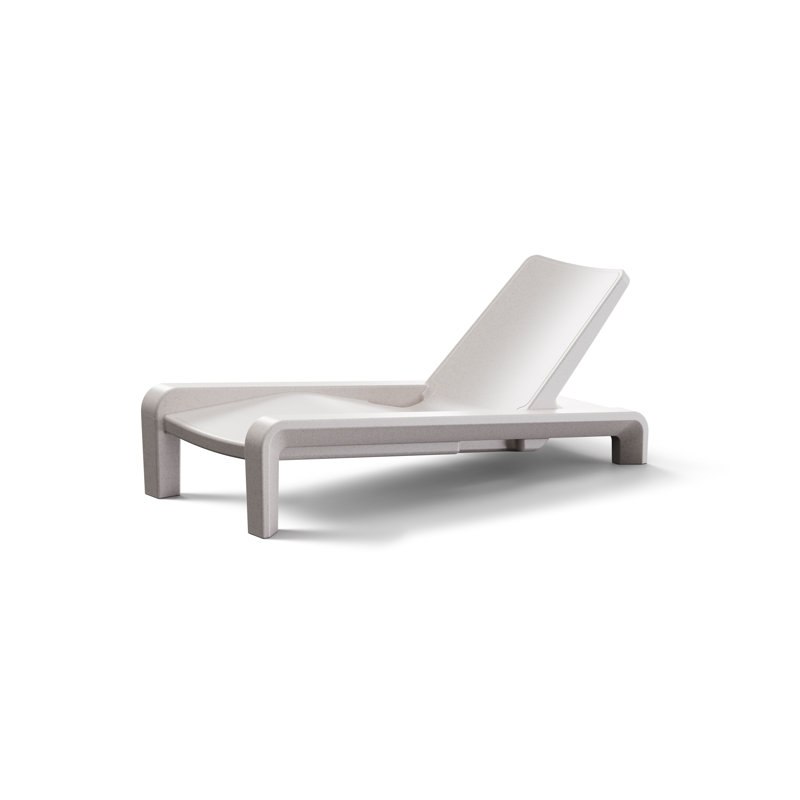 Deck Outdoor Chaise Lounge, Sandstone