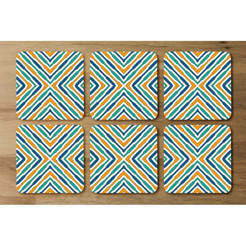 Square 6 Piece Coaster Set