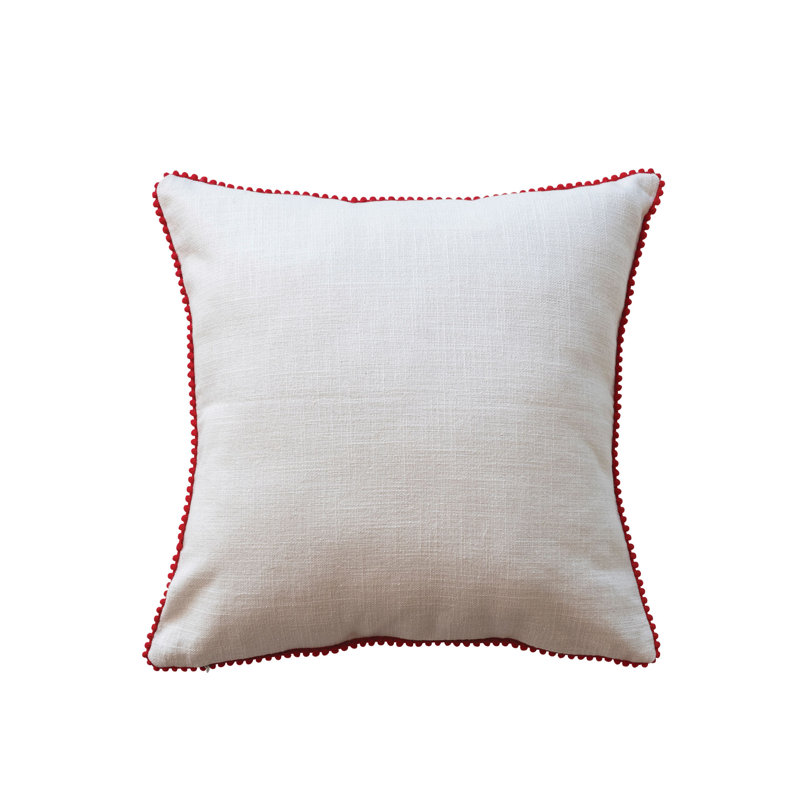 Cotton Throw Square Pillow Cover & Insert