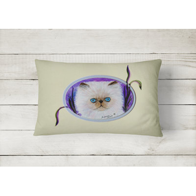 Cat Outdoor Reversible Throw Pillow