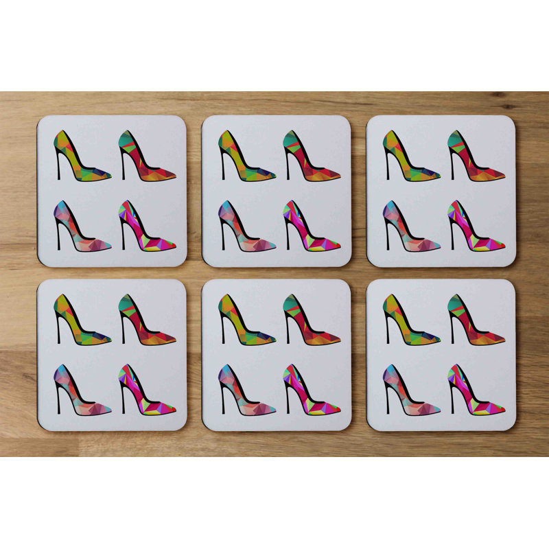 Square 6 Piece Coaster Set