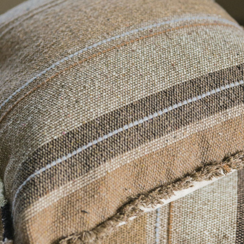 Striped Pillow Cover & Insert, Square 18"