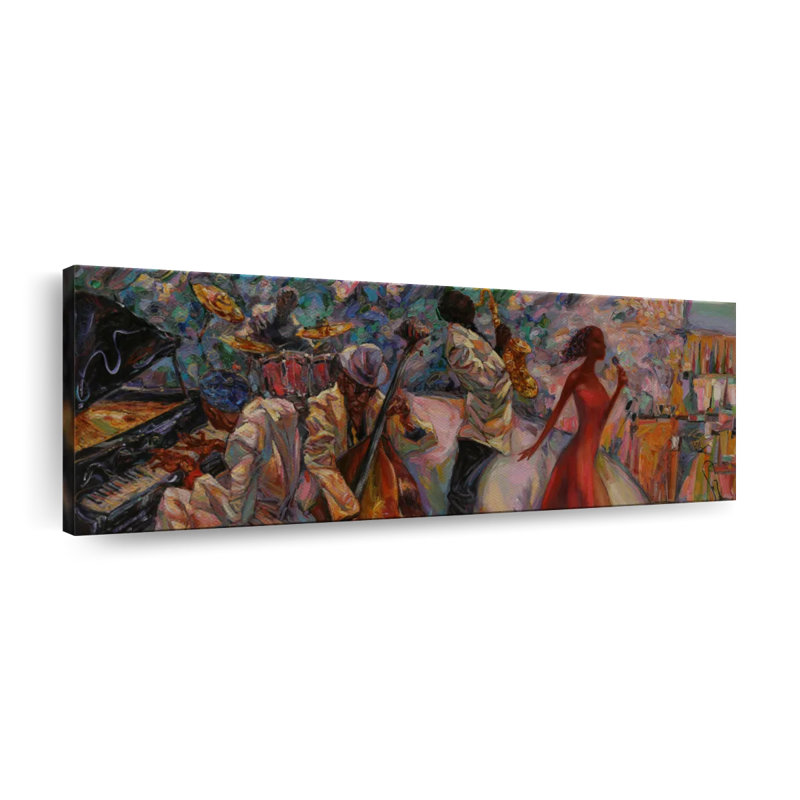 " Jazz Lounge ", 14" H x 42" W x 1.25" D