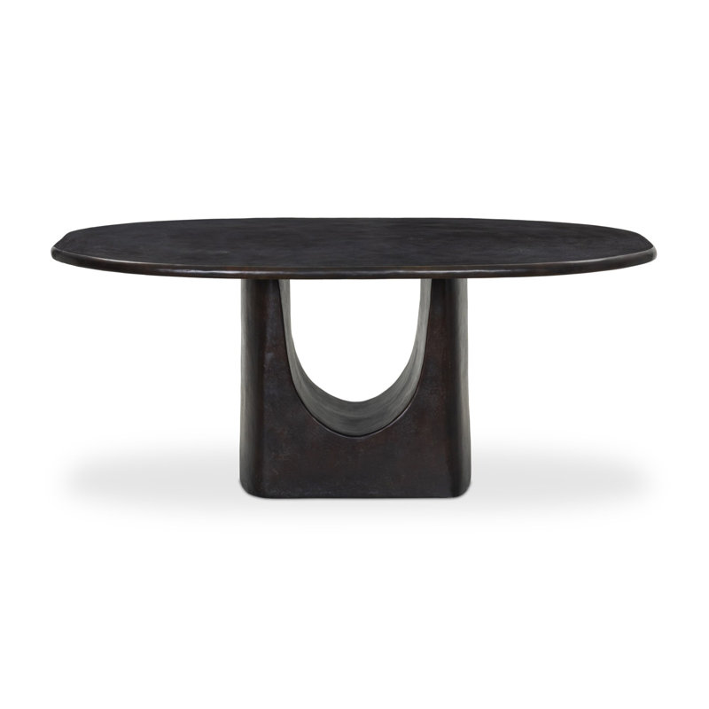 Amato Outdoor Dining Table-72"-Antique Rust