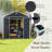 Campcraft 8*8ft resin storage shed, high quality pp material, strong structure, waterproof, rust and UV proof, large storage space, 12mm thick pp board, HD window lighting Dark gray-118103494
