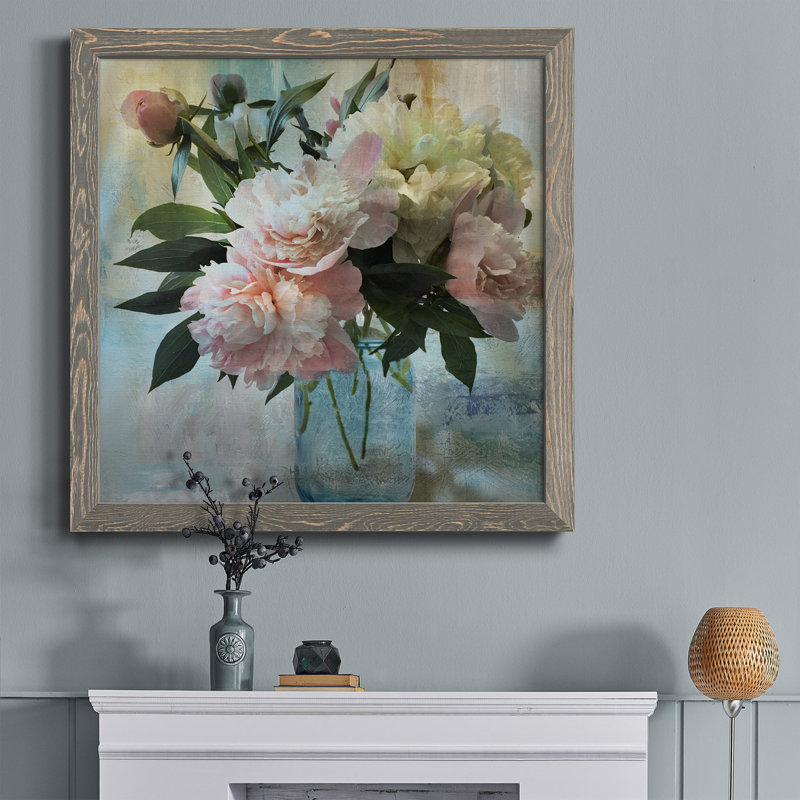 Perfect Spot - Peinture sur toile encadrée, H 31,5 po x l 31,5 po x P 1,5 po, Encadré gris