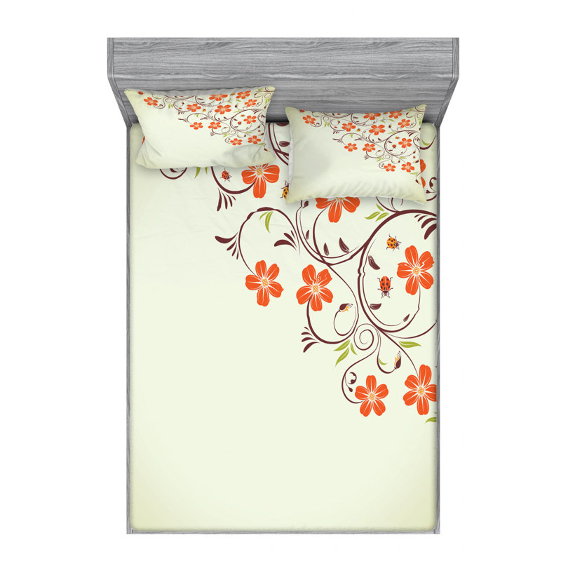 Microfiber Sheet Set, Queen Sheet Set with Fitted Sheet