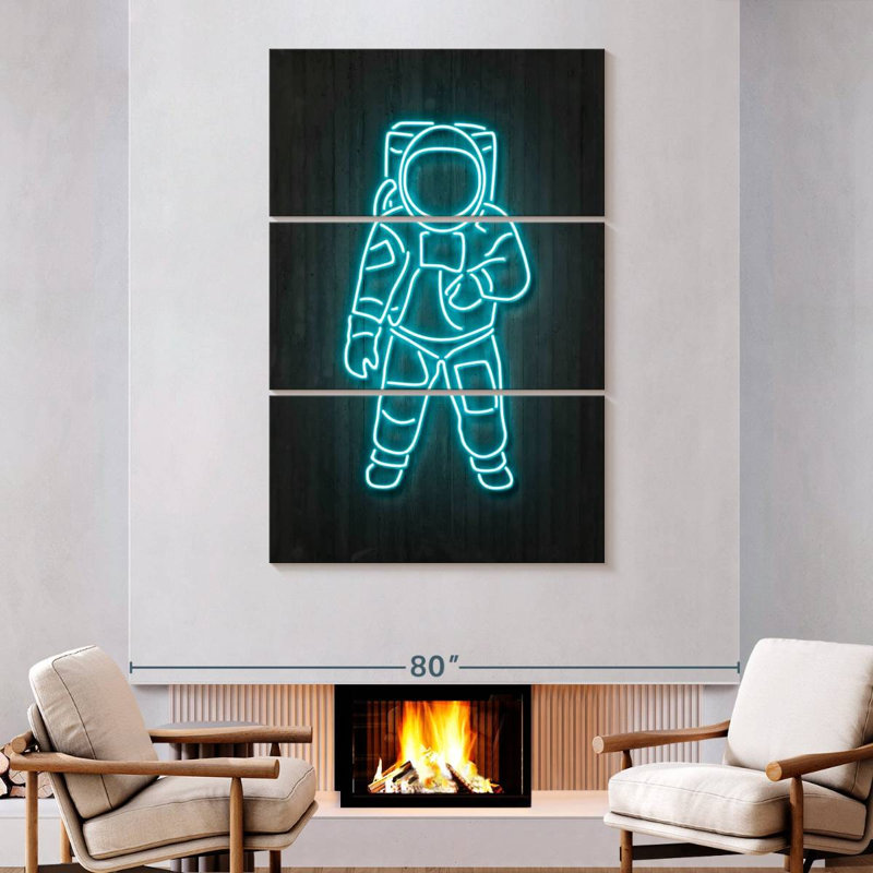 Oberle Astronaut, 74" H x 48" W
