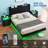 Floating Bed Frame With LED Lights, Upholstered Bed Frame With Headboard And Storage-282253888