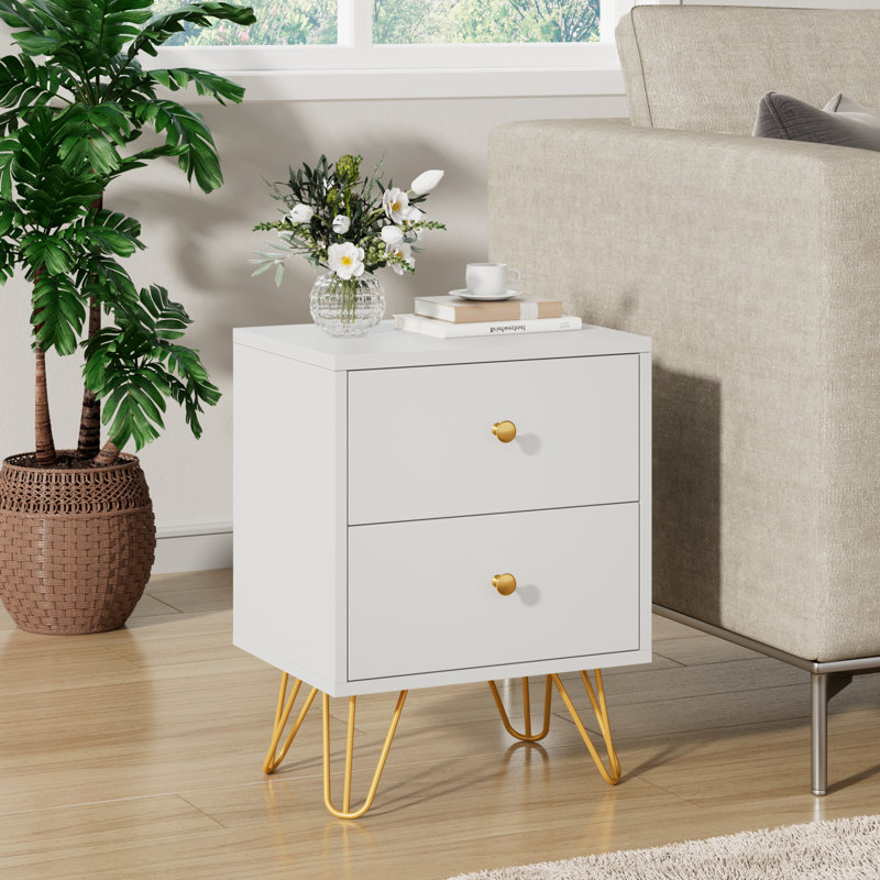 Table de bout Rayden, Blanc