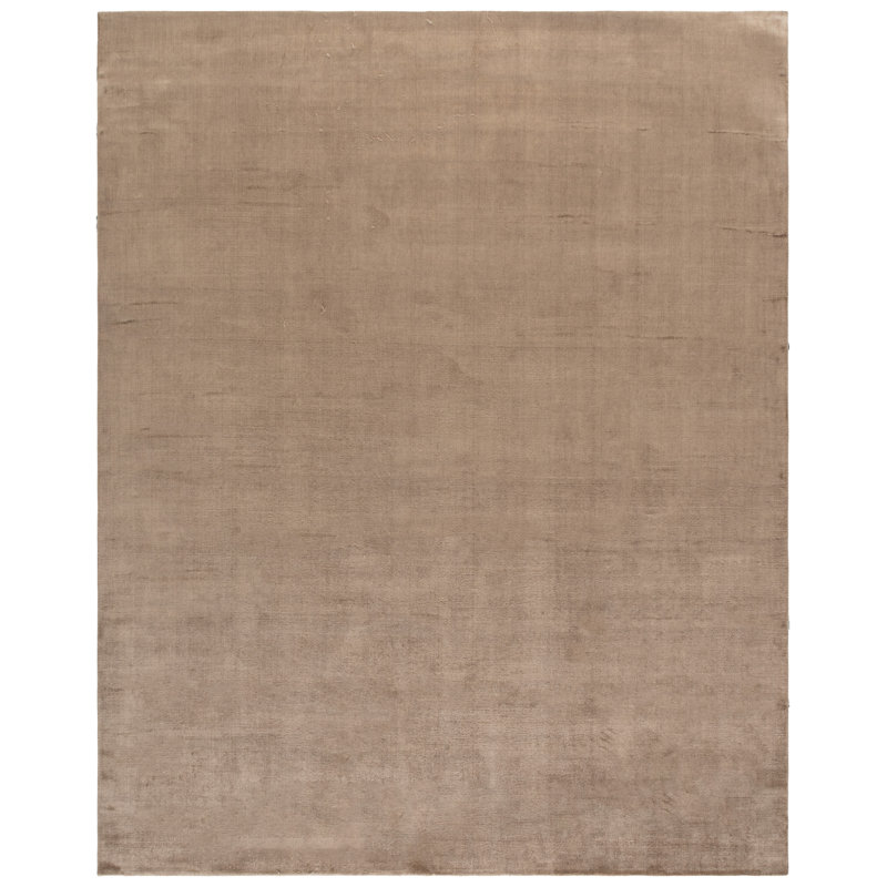 Faience Hand Loomed Silk Solid Color Rug, 9'-0" X 12'-0" Rectangle
