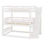 Lit superposé triple avec escalier de rangement, conception séparée-1398890355