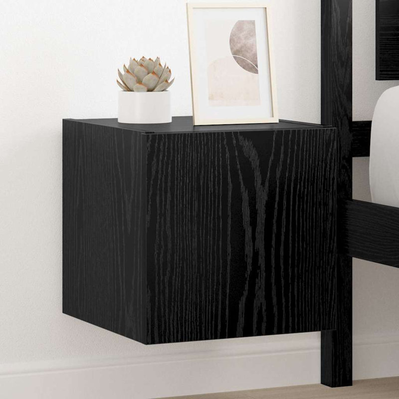 Unfinished TV Stand for TVs up to 24", Black Oak