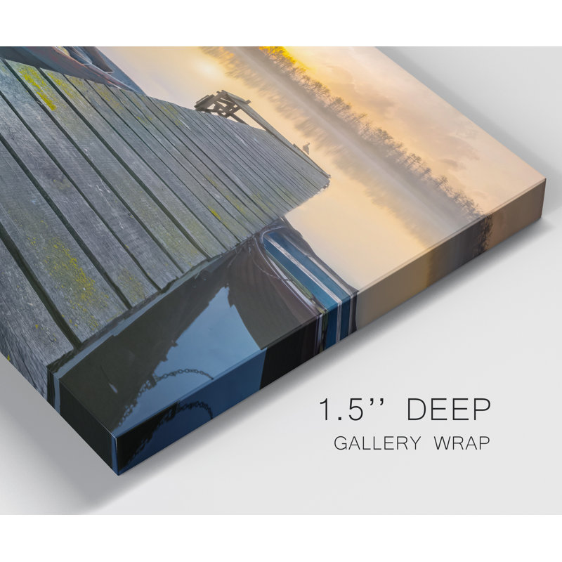 Weathered Pier - reproduction de photo sur toile tendue, H 18 po x l 12 po x P 1 po