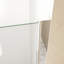 Porte de douche pivotante 35 à 34 po x 72 po, cadre en aluminium, demi-cadre, film en verre trempé anti-déflagrant de 1/4 po (6 mm)
