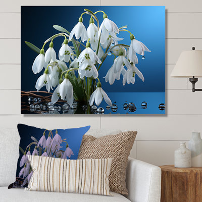 «Winter Snowdrop Flower», photographie sur toile
