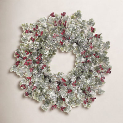 24'' Polyethylene Plastic Wreath