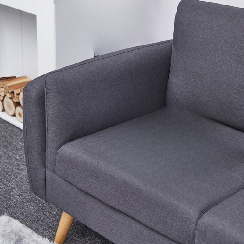 Canapé Dansky 84,65 po, Coton / lin gris foncé