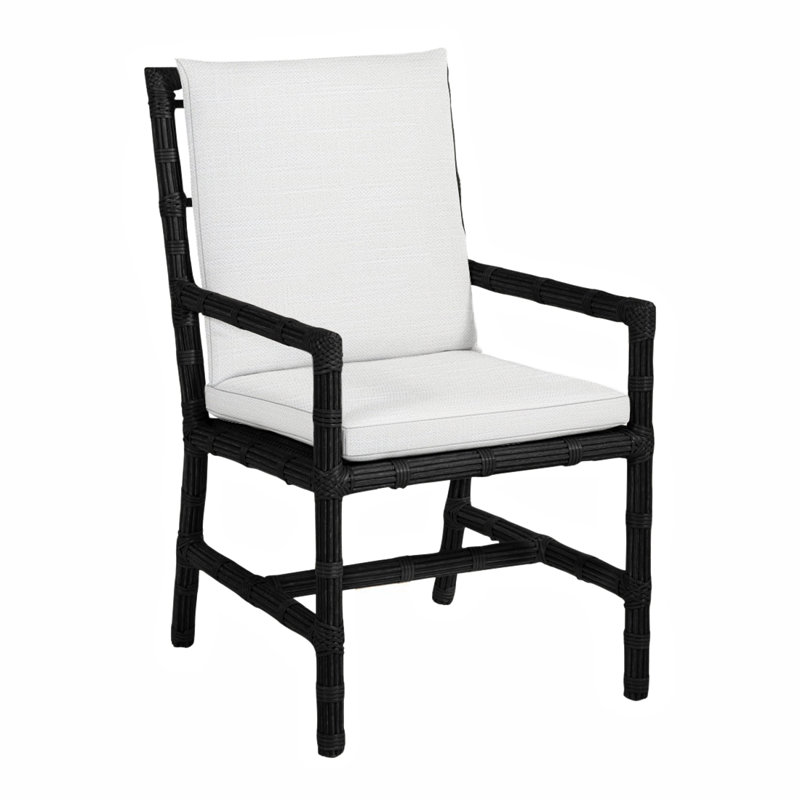 Fauteuil Newport tissé - Onyx, Pas de soudure, Dentelle Rollo, Onyx